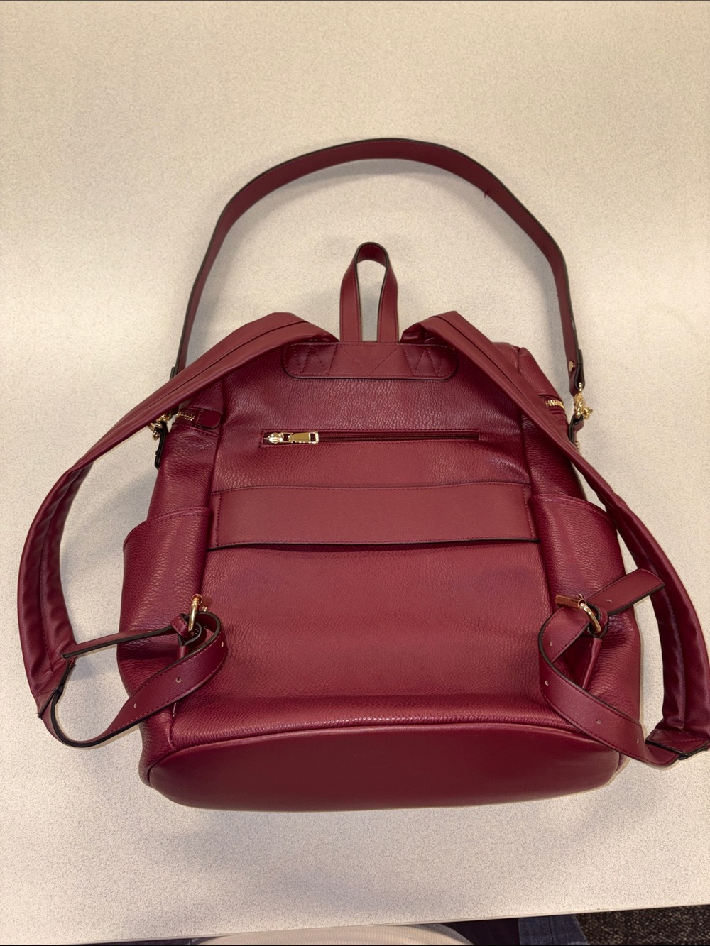 Poppy & Peonies Commuter Backpack and The Lunch Bag in Berry Work/School/Travel - Picture 8 of 16